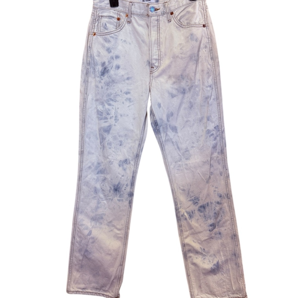 Re/Done Women’s 90’s High Rise Loose Sunbleached Jeans Tall Girl Friendly sz 28